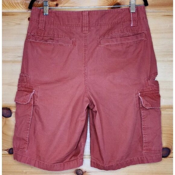 Men's Red Camel 8 Pocket Cargo Shorts, Size 31, Color Burnt Orange - Picture 8 of 16